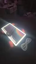 Sun Visor Vanity Mirror with Lights- Rechargeable HD Makeup Mirror with Dimmable Fill Light, Universal Ultra-Thin Design for All Vehicles