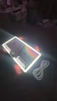 Sun Visor Vanity Mirror with Lights- Rechargeable HD Makeup Mirror with Dimmable Fill Light, Universal Ultra-Thin Design for All Vehicles