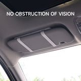 Sun Visor Vanity Mirror with Lights- Rechargeable HD Makeup Mirror with Dimmable Fill Light, Universal Ultra-Thin Design for All Vehicles