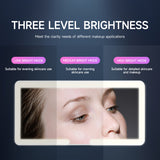Sun Visor Vanity Mirror with Lights- Rechargeable HD Makeup Mirror with Dimmable Fill Light, Universal Ultra-Thin Design for All Vehicles