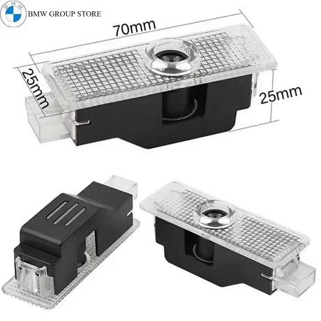 2Pcs LED Car Door Welcome Projector Lights for BMW - Ghost Shadow Emblem Lamp - Compatible with BMW 3 5 7 Series X1 X3 X5 X6 (E90 F10 F30 G30)